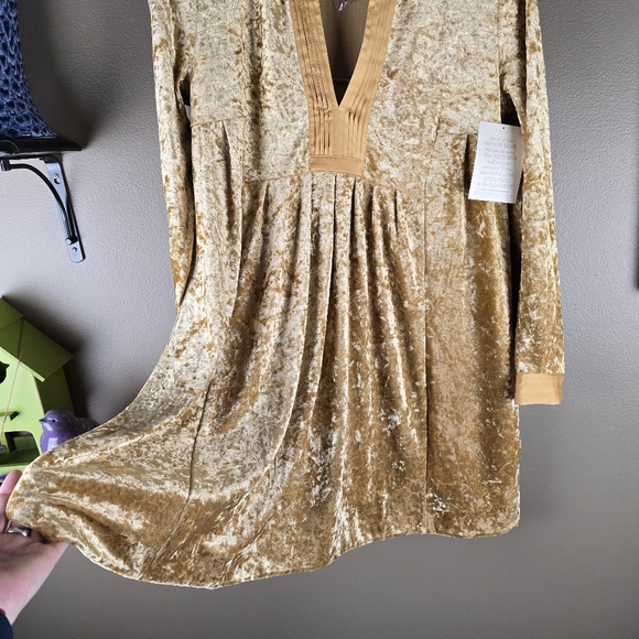 Boston Proper crushed velvet boho dress XS - Picture 5 of 16